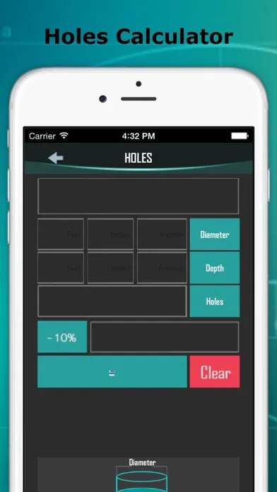 Utility Calculator for Builders - Measuring Stud, Square, Equal, Stair and Concrete 스크린샷