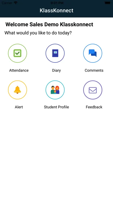 Ảnh chụp màn hình của Teacher Klasskonnect
