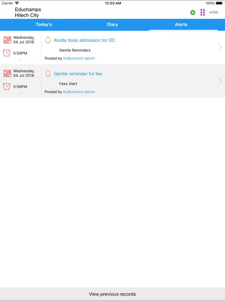 Educhamps Hitech City iPad  স্ক্রিনশট