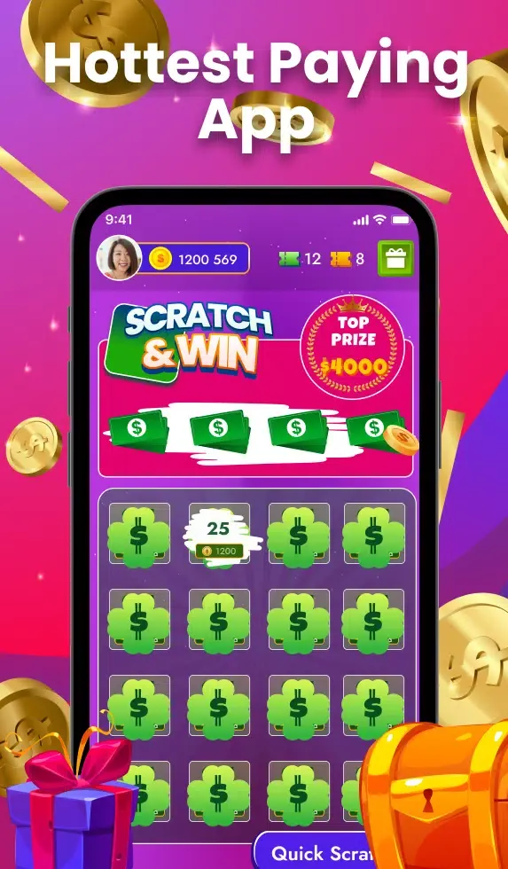 Scratch app - Money rewards!应用截图
