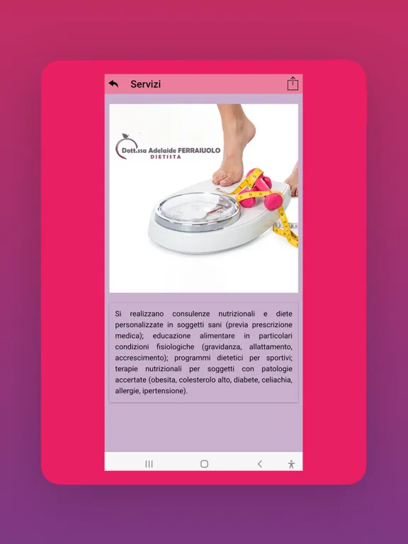 Dott.ssa Adelaide FERRAIUOLO iPad  스크린샷