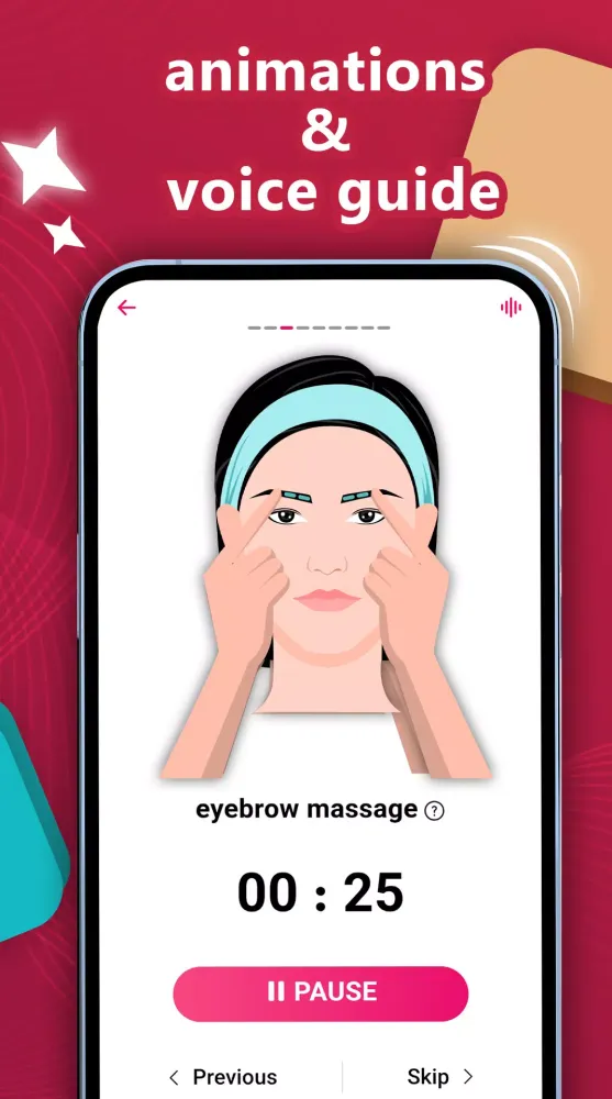 Capturas de pantalla de NS Face Yoga Exercise