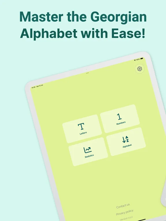 Kartuli - georgian alphabet iPad  سکرین شاٹس
