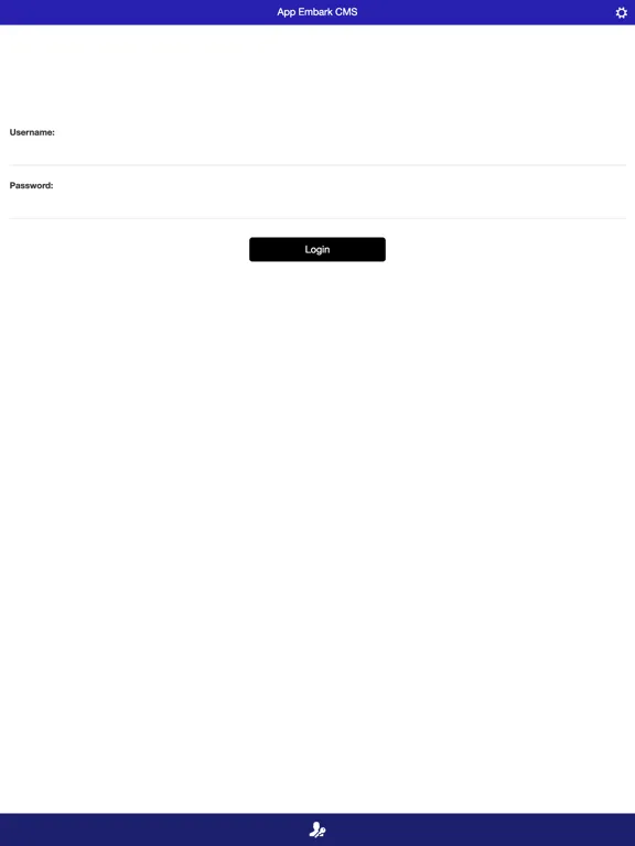 ภาพหน้าจอของ App Embark CMS iPad 