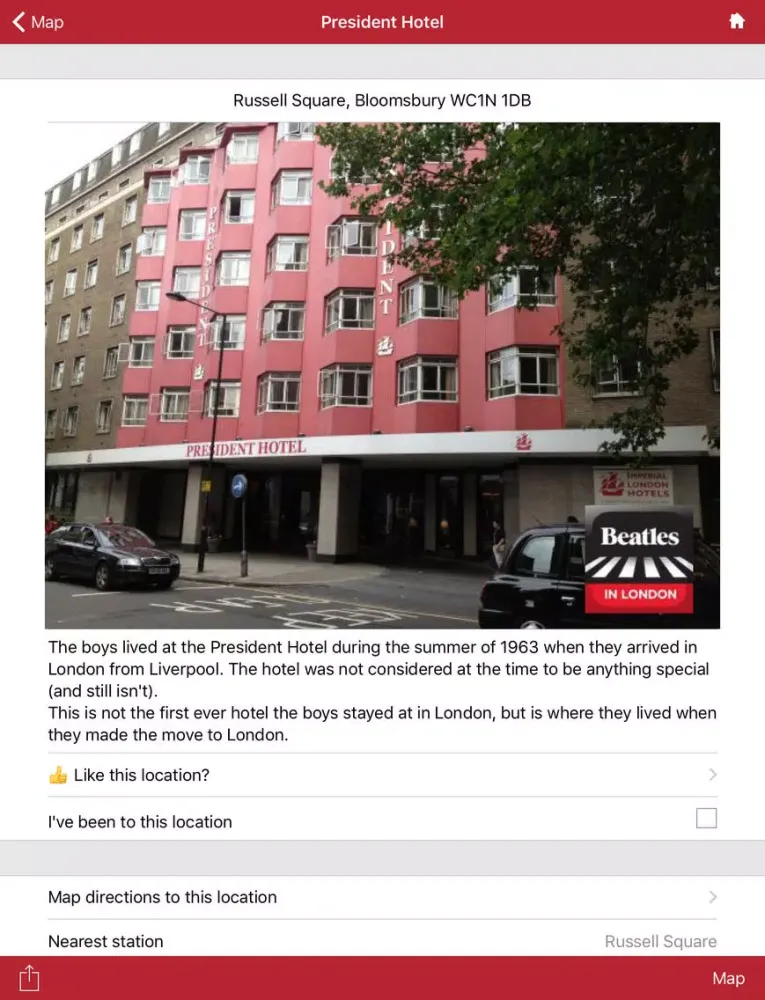 London Walks - the Beatles edition iPad  Screenshots