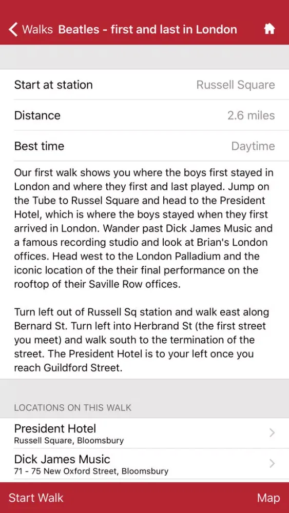 London Walks - the Beatles edition Screenshots