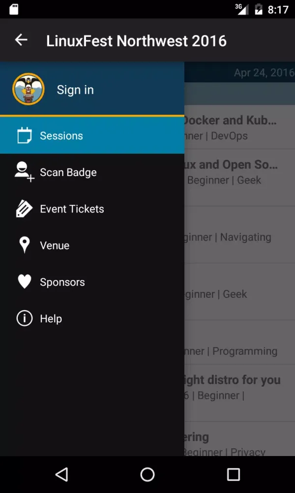 LinuxFest Northwest Screenshots