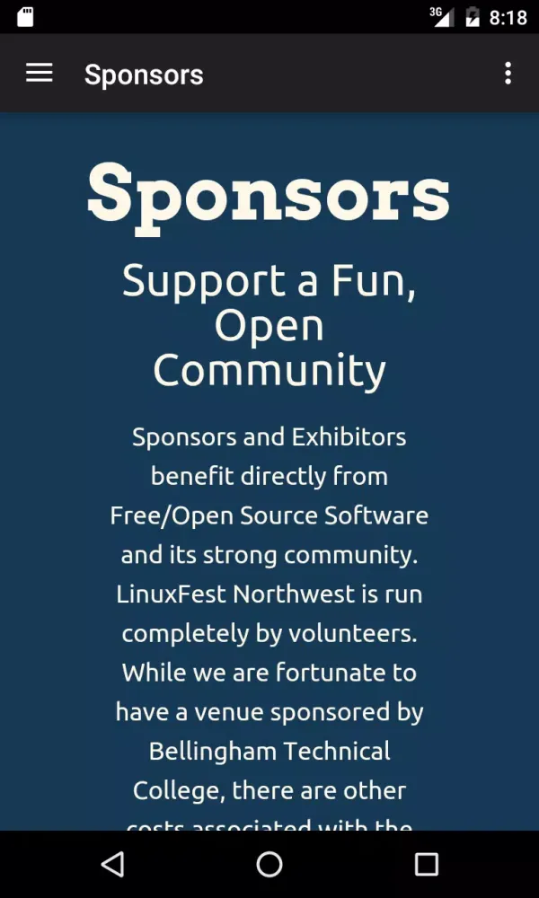 LinuxFest Northwest Screenshots