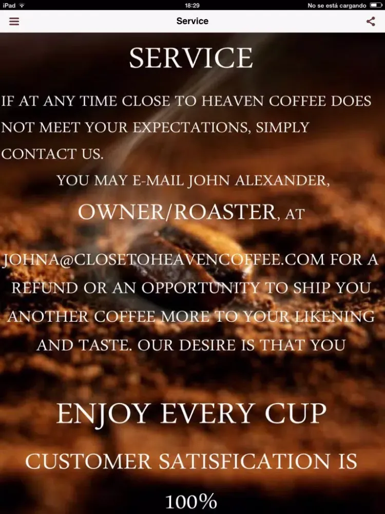 Скриншоты Close to Heaven Coffee iPad 