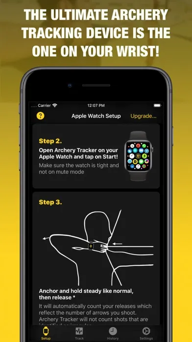 Tangkapan layar Archery Tracker