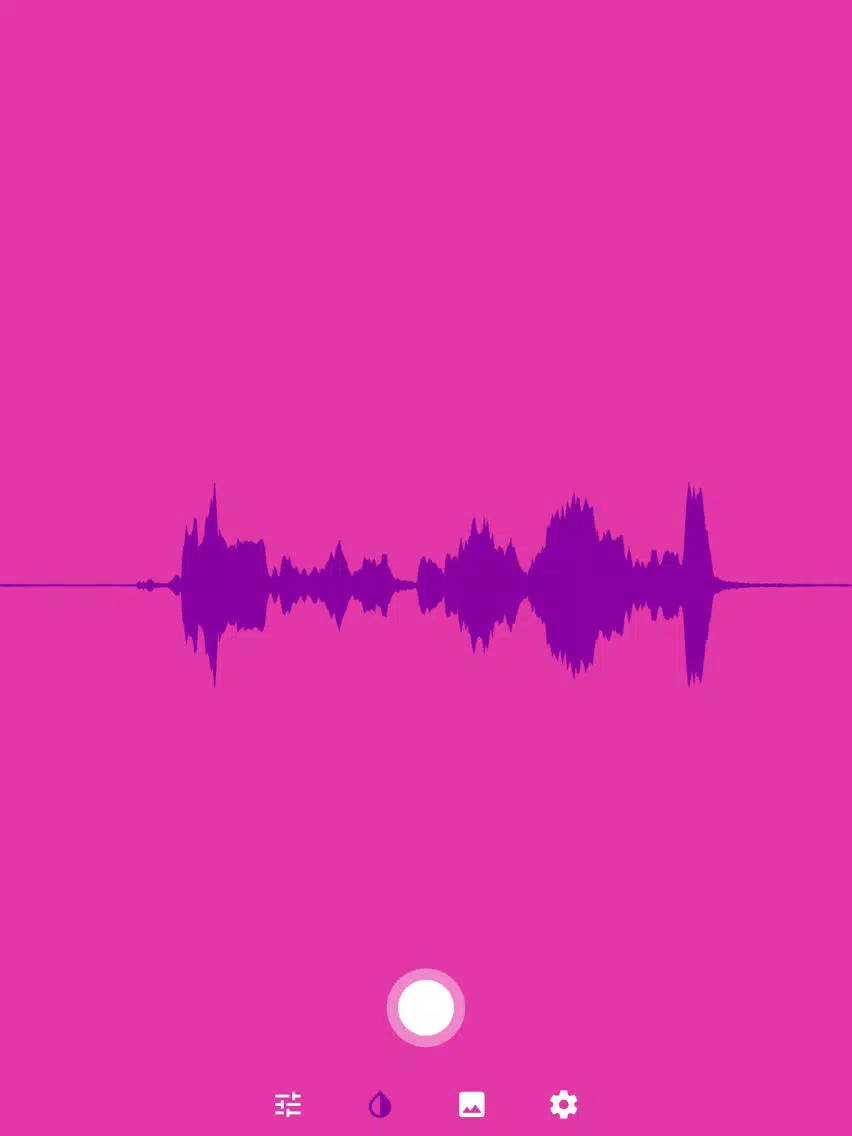 Tangkapan skrin Audiogram. iPad 