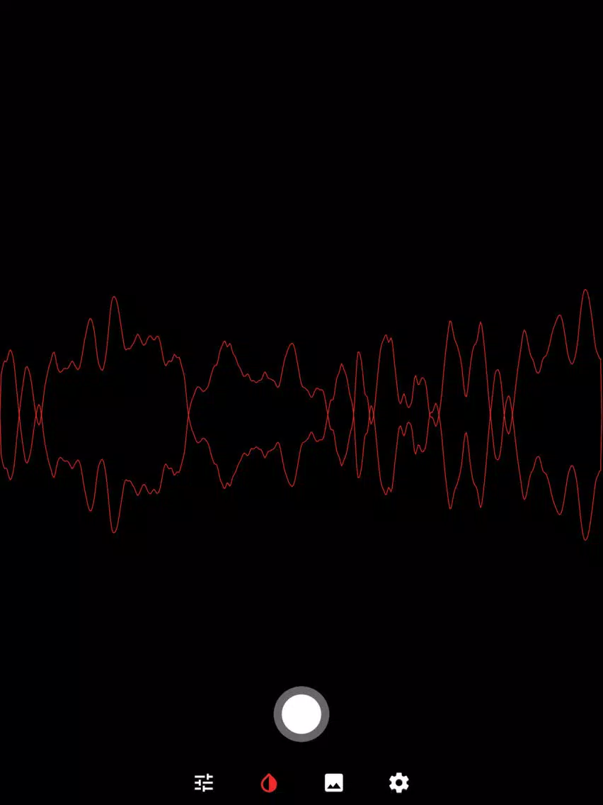 Tangkapan skrin Audiogram. iPad 