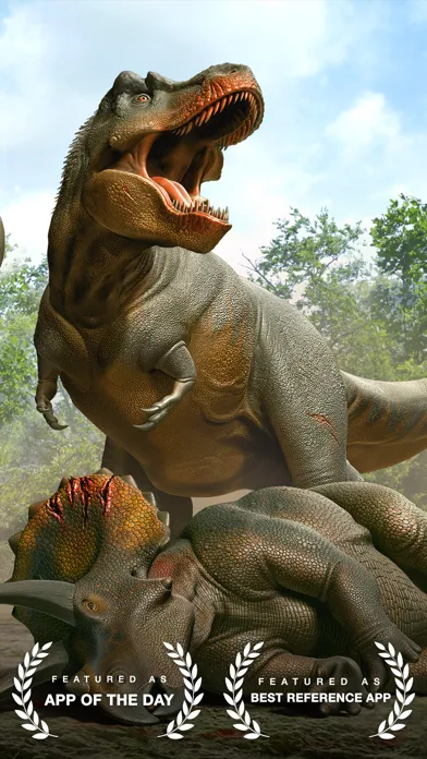 Tangkapan skrin World of Dinosaurs - AR Dinos