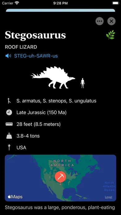 Tangkapan skrin World of Dinosaurs - AR Dinos