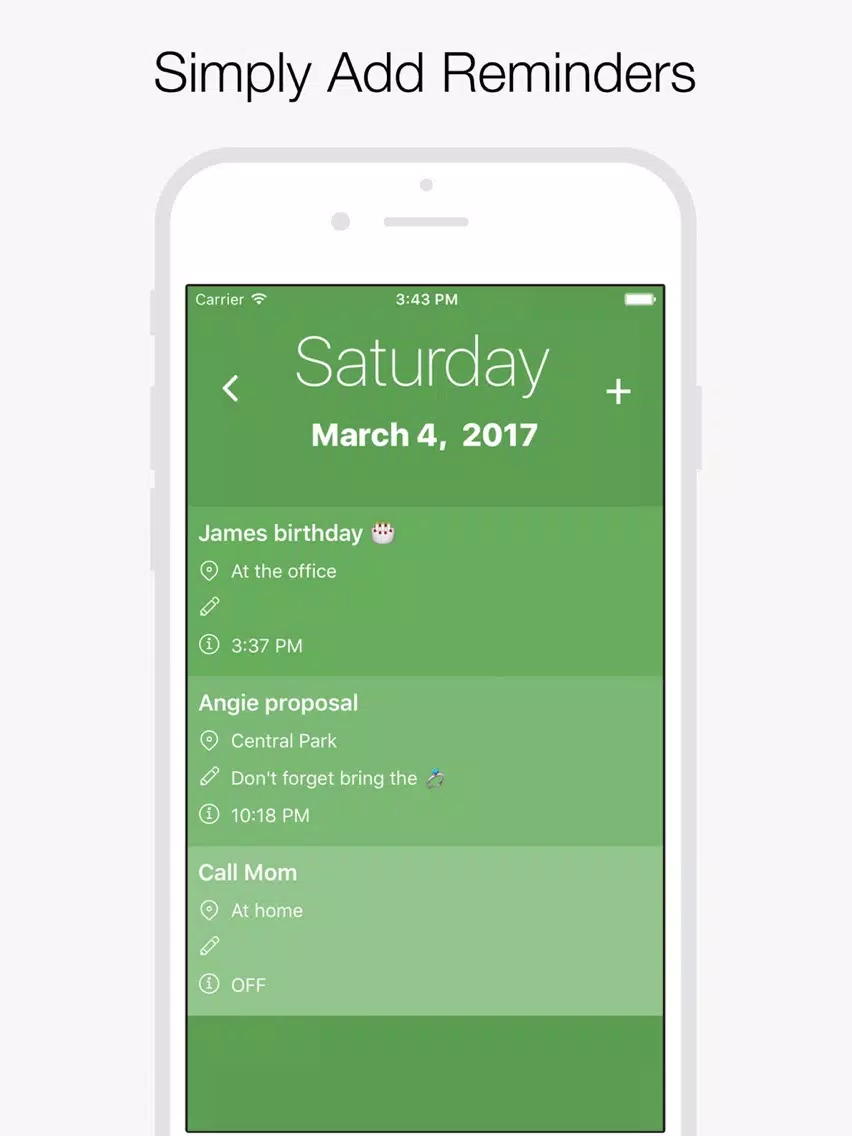 Yearly : Your Personal Reminder in a Year iPad  স্ক্রিনশট