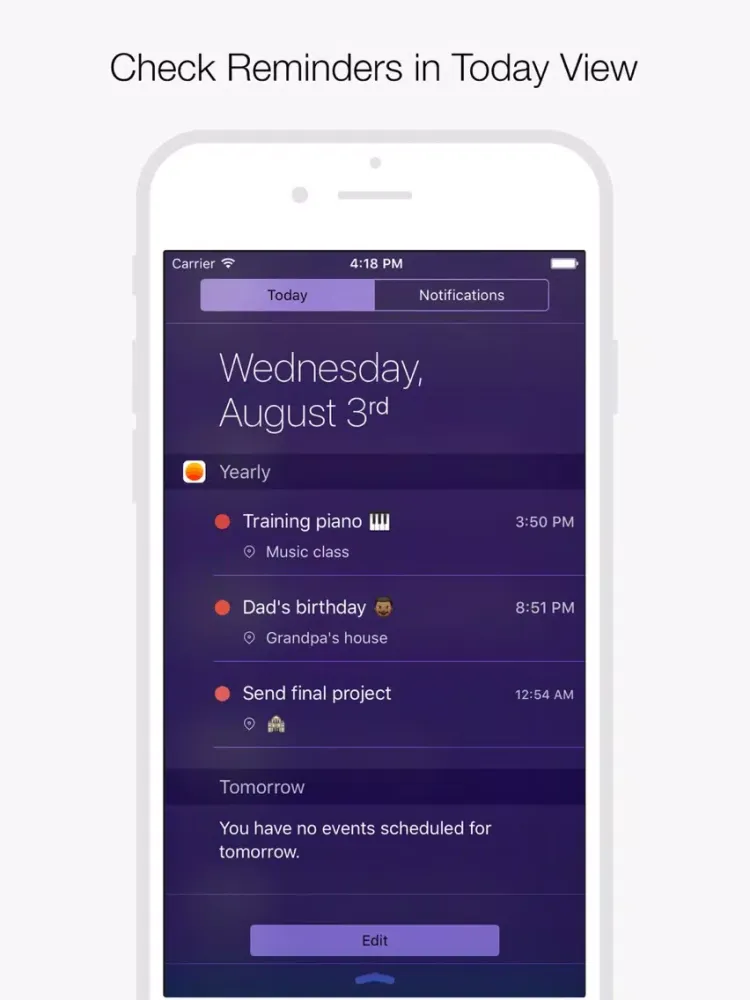 تصاویر Yearly : Your Personal Reminder in a Year iPad 