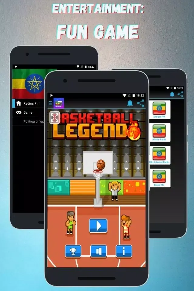 Ethiopian Radio All: Live Screenshots