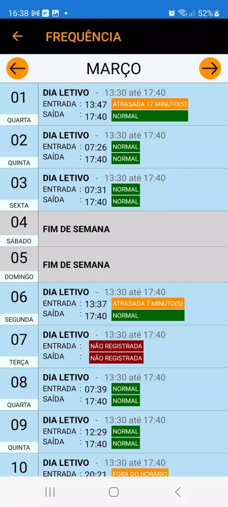 Informa Escola Screenshots