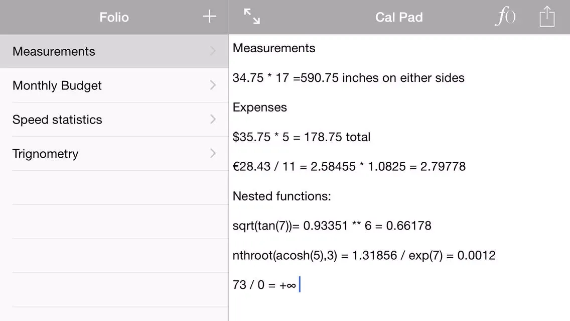 ภาพหน้าจอของ Cal Pad Folio - Calculator & Notepad in one app!