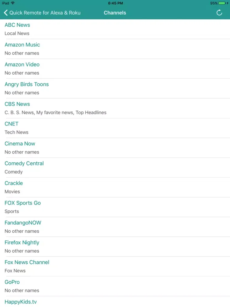 Capturas de tela do Quick Remote for Alexa & Roku iPad 