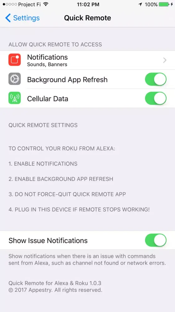 Capturas de tela do Quick Remote for Alexa & Roku