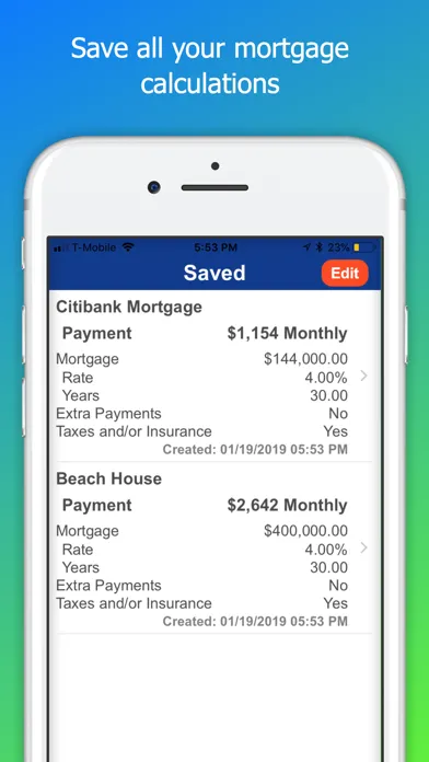Скриншоты Mortgage Calculator Plus