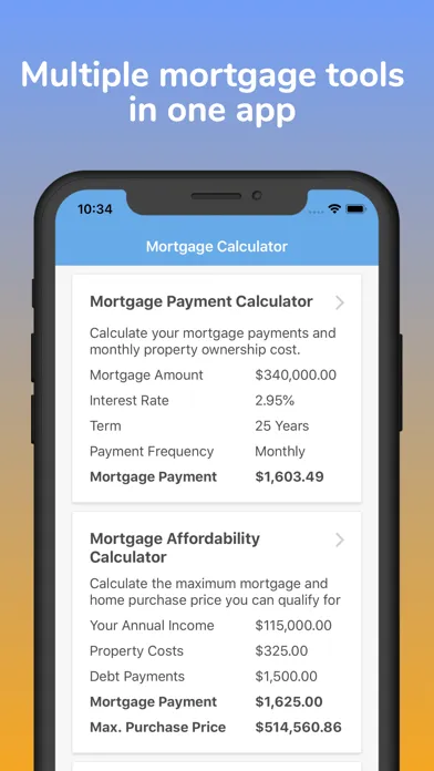 Mortgage Pal - Loan Calculator سکرین شاٹس