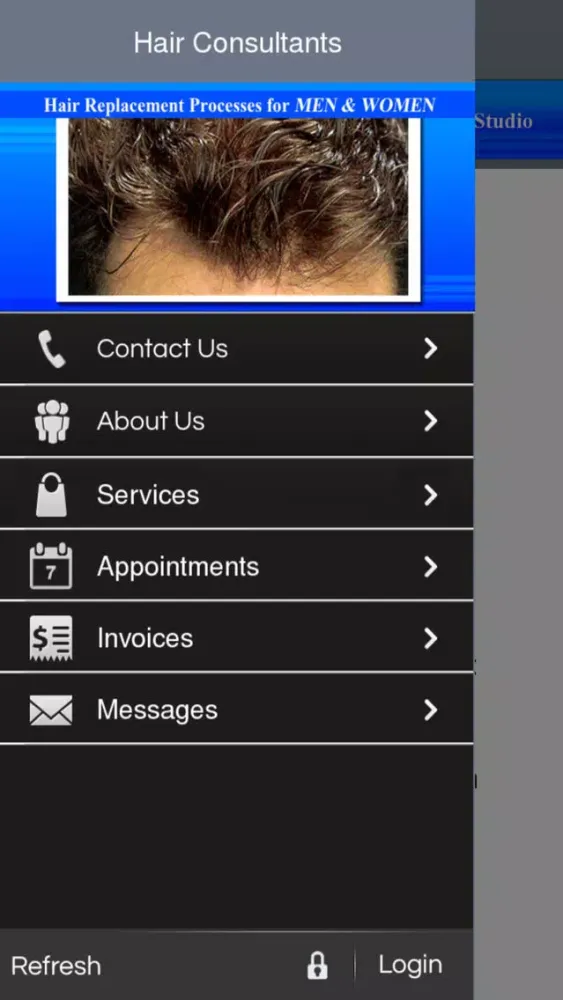 Tangkapan skrin Hair Consultants