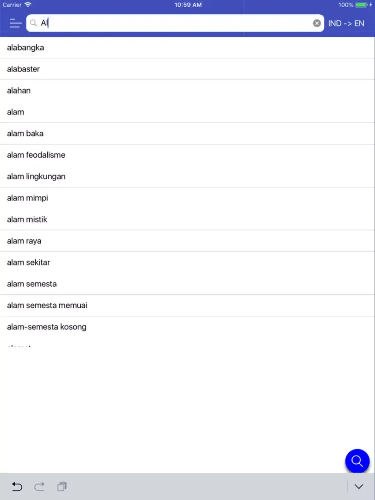 Kamus Inggris (Kamusku) iPad  스크린샷