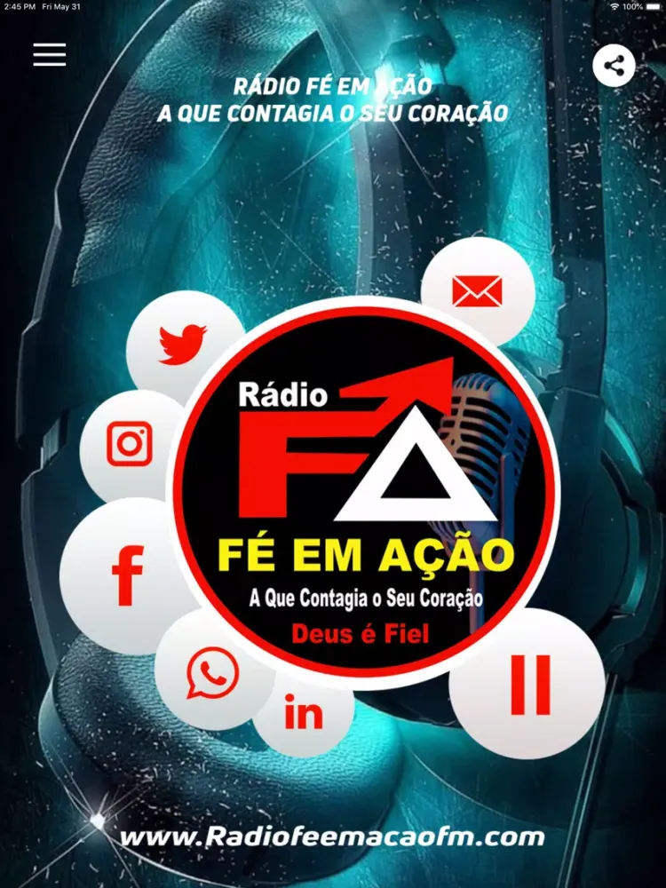 Capturas de pantalla de Rádio Fé em Ação iPad 