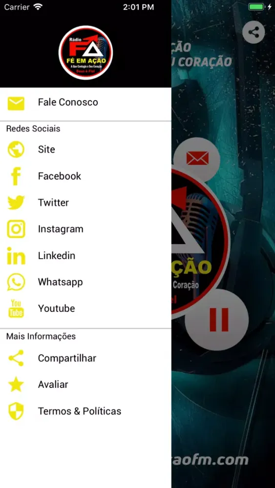 Capturas de pantalla de Rádio Fé em Ação