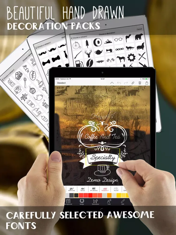 HD Logo Maker & Logo Design iPad  Ekran Görüntüleri