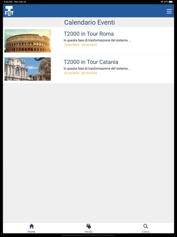 Ảnh chụp màn hình của Federazione Italiana Tabaccai iPad 