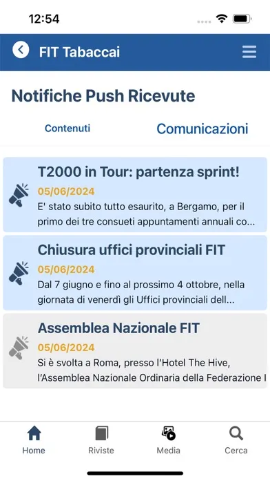 Ảnh chụp màn hình của Federazione Italiana Tabaccai