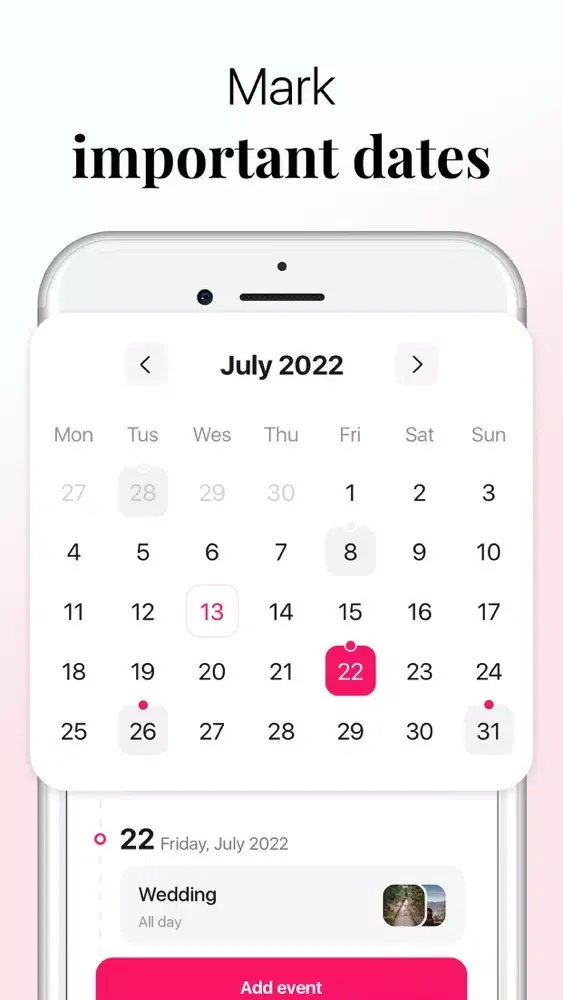 Couple Calendar: Anniversary应用截图