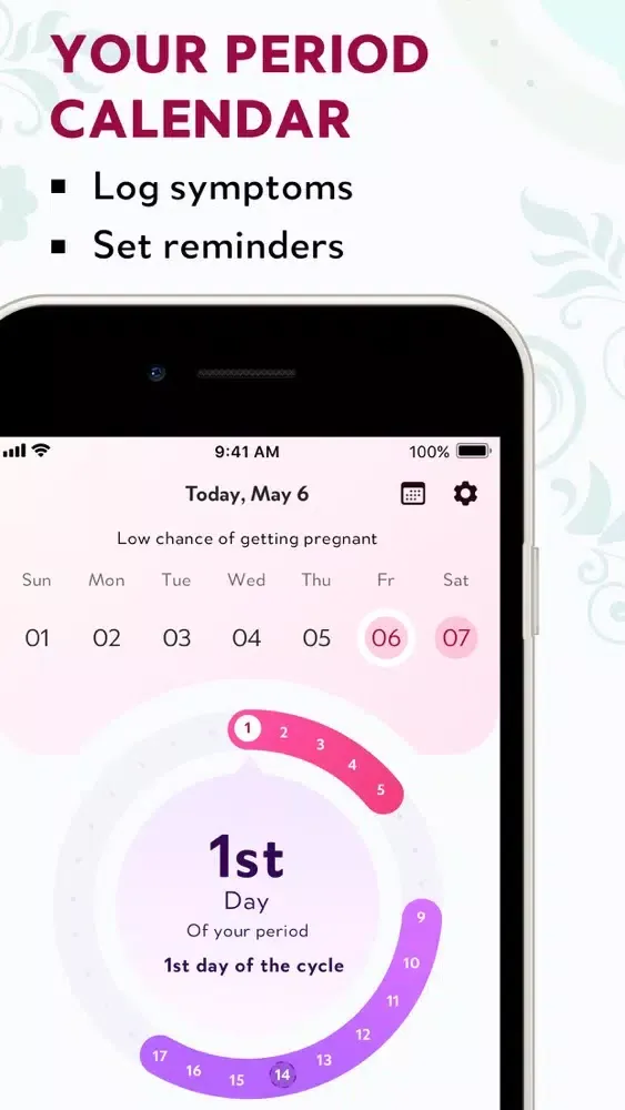 My Period Cycle Tracker应用截图