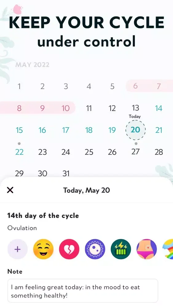 My Period Cycle Tracker应用截图