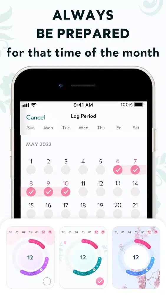 My Period Cycle Tracker应用截图