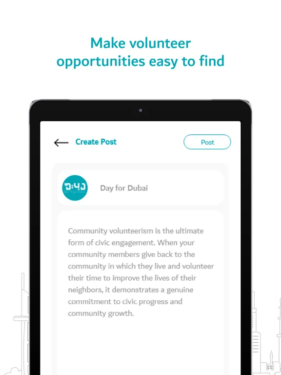 Day for Dubai - Organization iPad 應用截圖