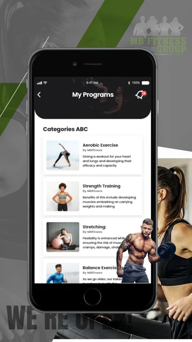 Capturas de tela do Mb Fitness