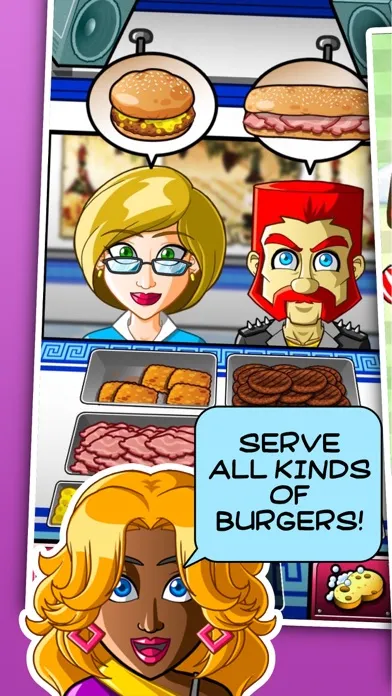 Capturas de tela do Hamburger Chef Fever: Snack Town