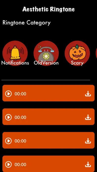 Capturas de tela do Aesthetic Ringtones