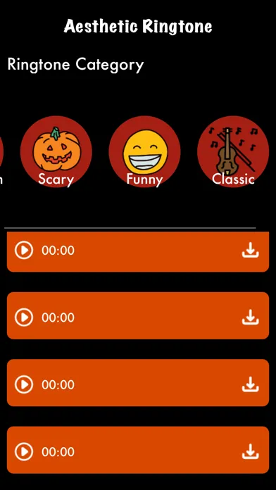 Capturas de tela do Aesthetic Ringtones