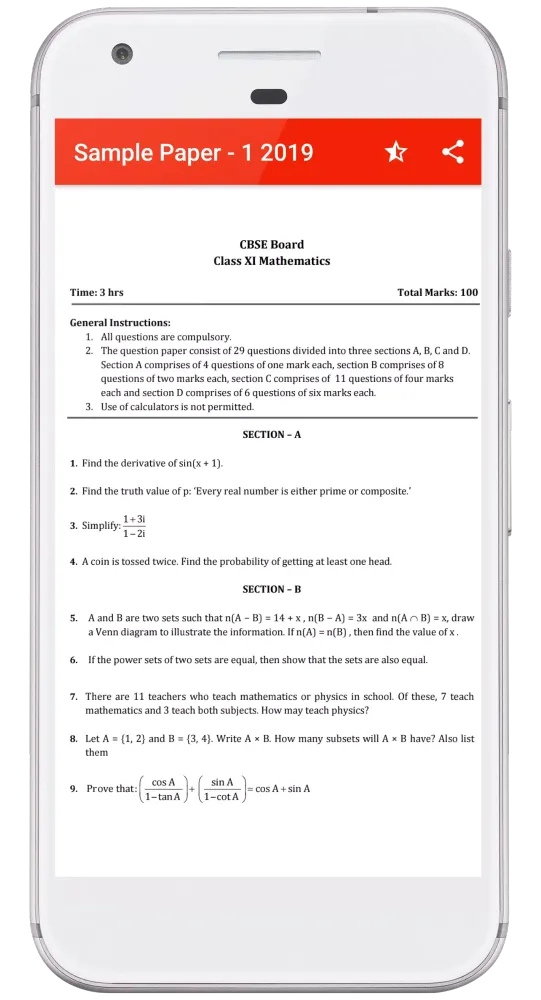 RS Aggarwal 11 Math Solution Screenshots