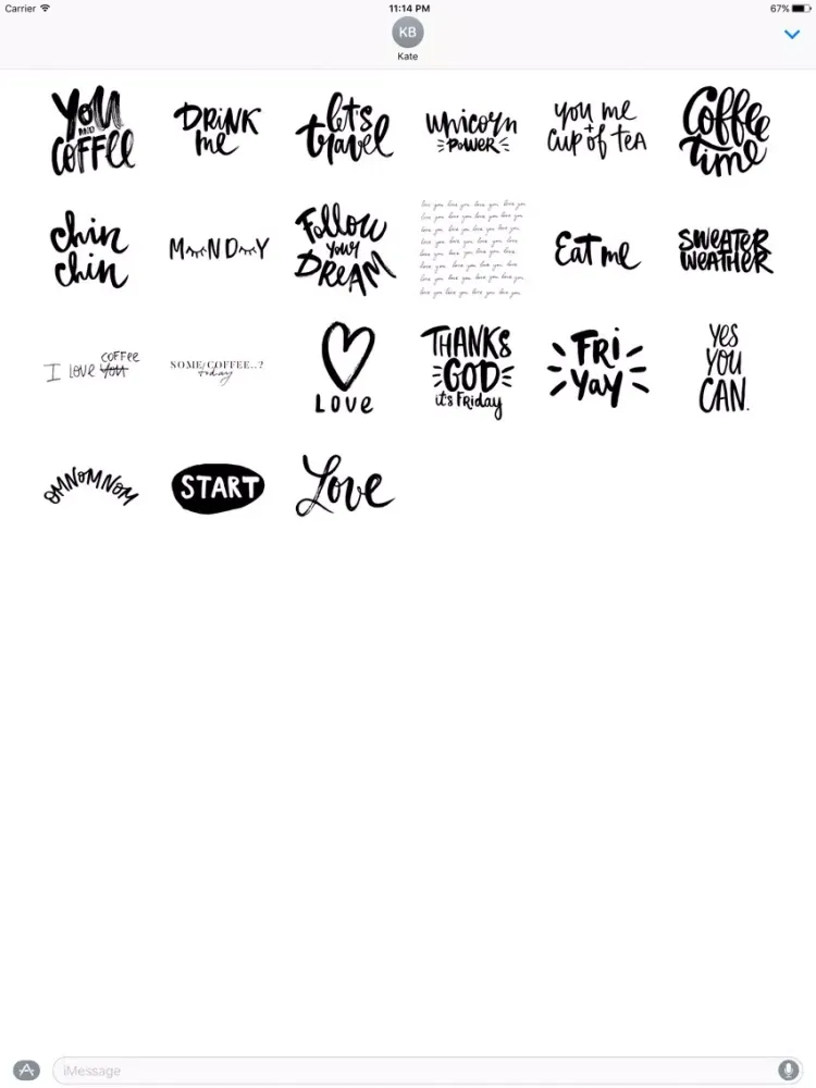 Скриншоты AppForType Stickers iPad 