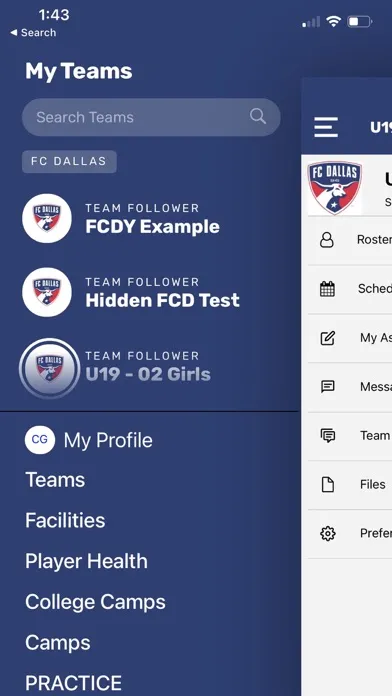 Zrzuty ekranu FC Dallas - Youth