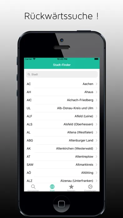 تصاویر Kennzeichen-Finder mit Karte