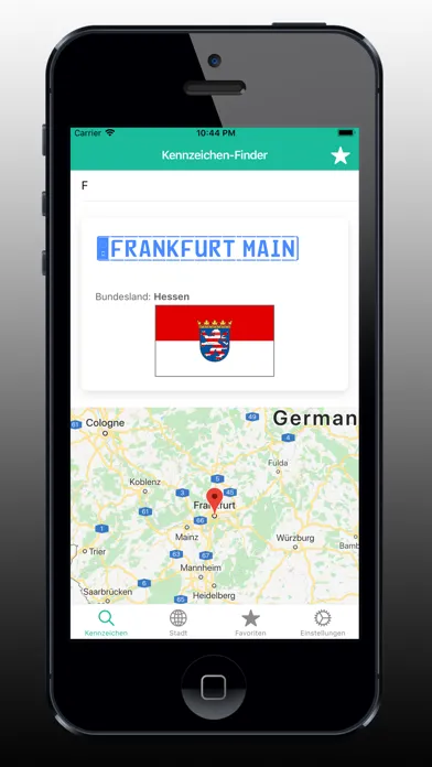 تصاویر Kennzeichen-Finder mit Karte