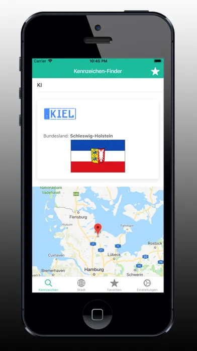 تصاویر Kennzeichen-Finder mit Karte