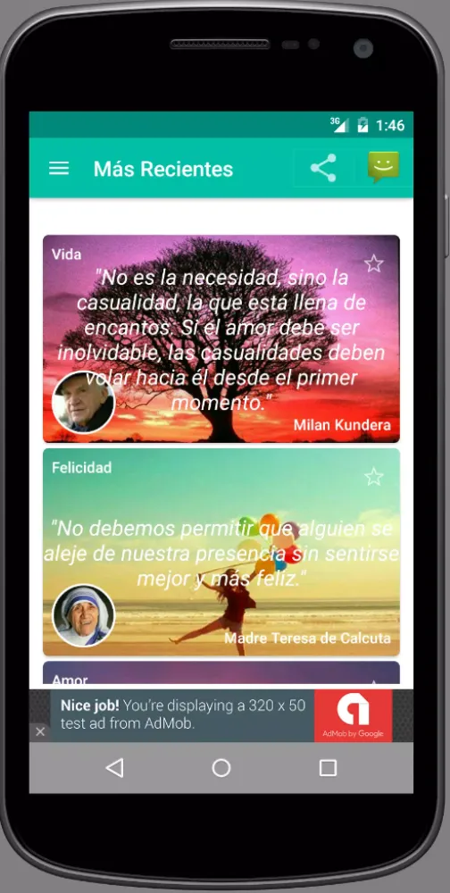 Frases y quotes del dia Screenshots